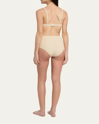 Lisa Marie Fernandez Seersucker Balconette Two-Piece Swimsuit | Thumbnail 3 Lisa Marie Fernandez Seersucker Balconette Two-Piece Swimsuit | Thumbnail 3