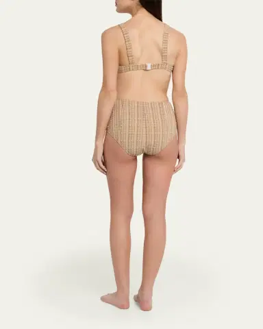 Lisa Marie Fernandez Magdalena Plaid Two-Piece Swimsuit | Thumbnail 3 Lisa Marie Fernandez Magdalena Plaid Two-Piece Swimsuit | Thumbnail 3