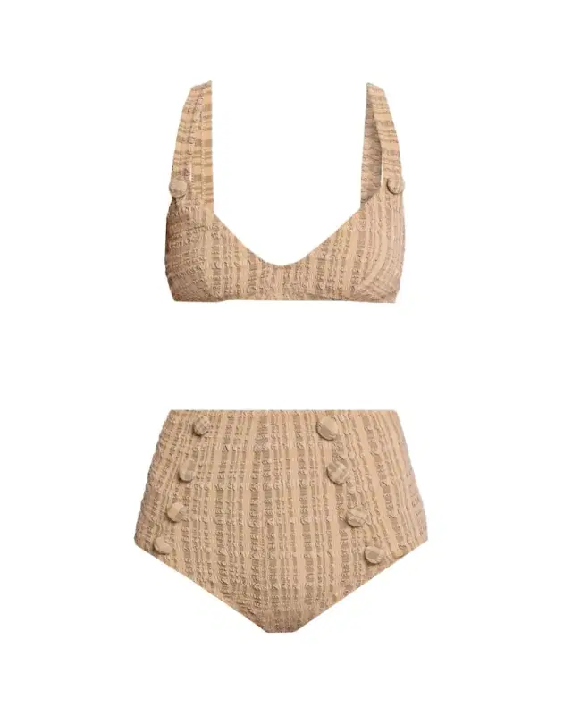 Magdalena Plaid Two-Piece Swimsuit