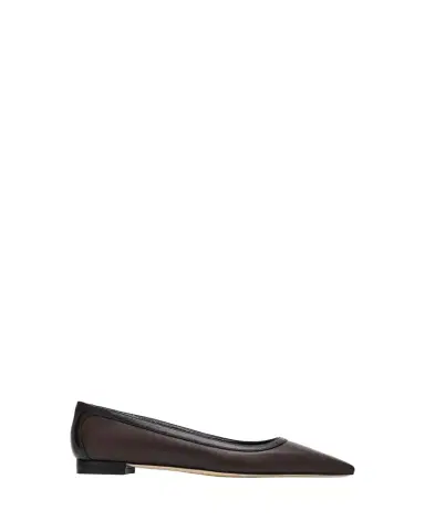 Manolo Blahnik Filotas Leather Ballerina Flats | Thumbnail 1