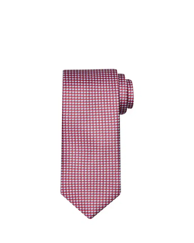 Men's Micro-Print Silk Tie
