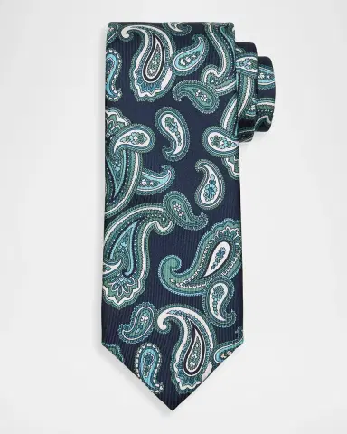 Brioni Men's Paisley Silk Tie | Thumbnail 2