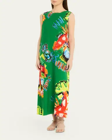 Rianna + Nina Sleeveless Abstract-Print Maxi Dress | Thumbnail 4 Rianna + Nina Sleeveless Abstract-Print Maxi Dress | Thumbnail 4
