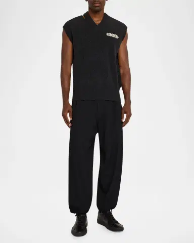 Simone Rocha Men's Embellished Merino Seam Bite Vest | Thumbnail 6 Simone Rocha Men's Embellished Merino Seam Bite Vest | Thumbnail 6