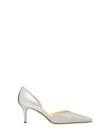 Manolo Blahnik 70mm Taylerbinu Woven Metallic Leather Pumps | Thumbnail 1