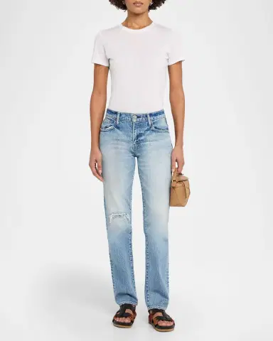 Moussy Vintage Deland Slim Straight Jeans | Thumbnail 6 Moussy Vintage Deland Slim Straight Jeans | Thumbnail 6