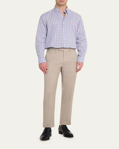 Brioni Men's Plaid Cotton Sport Shirt | Thumbnail 2 Brioni Men's Plaid Cotton Sport Shirt | Thumbnail 2