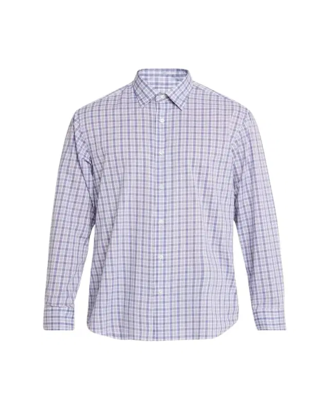 Brioni Men's Plaid Cotton Sport Shirt