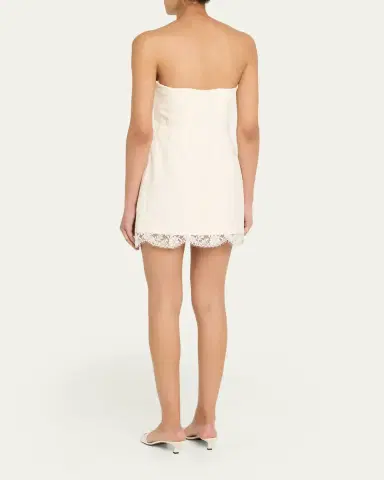 A.L.C. Eliana Strapless Lace Mini Dress | Thumbnail 3
