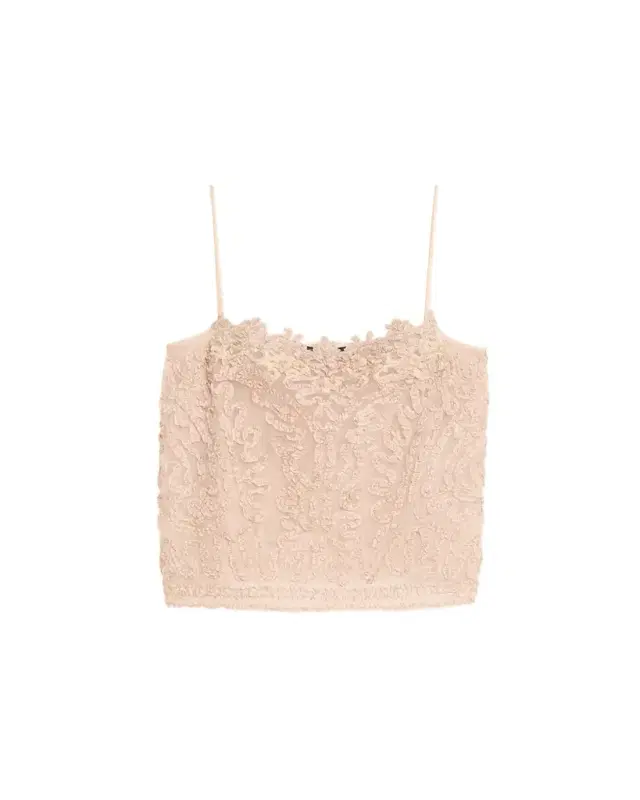 Kobi Halperin Giselle Square-Neck Ribbon Blouse
