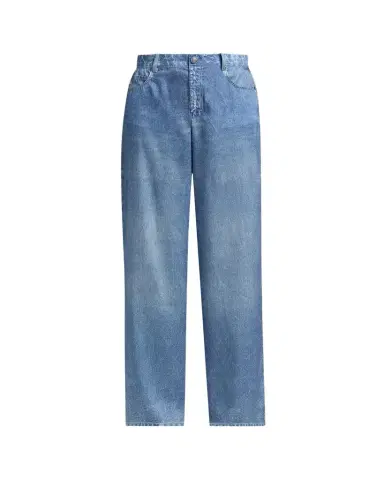 Kobi Halperin Sage Denim-Print Wide-Leg Pants | Thumbnail 1