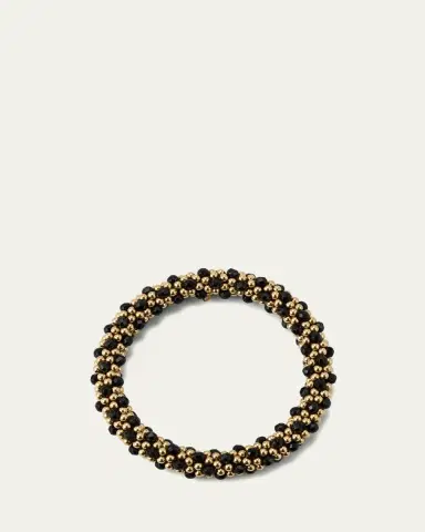 Meredith Frederick 14k Gold and Black Onyx Bead Bracelet | Thumbnail 3