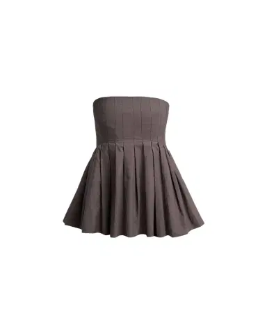 Proenza Schouler White Label Avine Pleated Strapless Peplum Top | Thumbnail 1