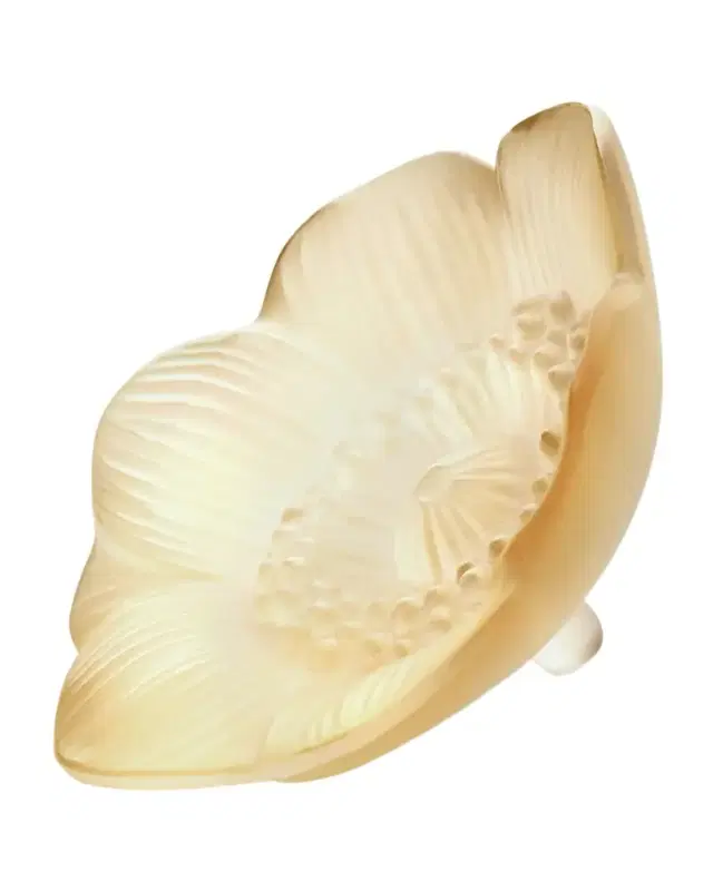 Lalique Golden Anemone Sculpture