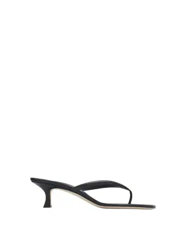 Manolo Blahnik 50mm Paterno Leather Thong Sandals | Thumbnail 1 Manolo Blahnik 50mm Paterno Leather Thong Sandals | Thumbnail 1