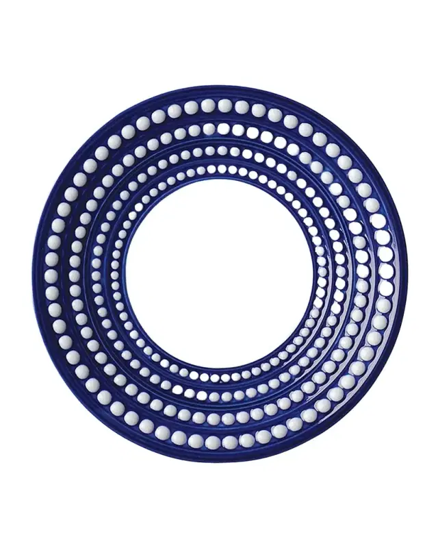 L 'Objet Perlee Bleu Saucer