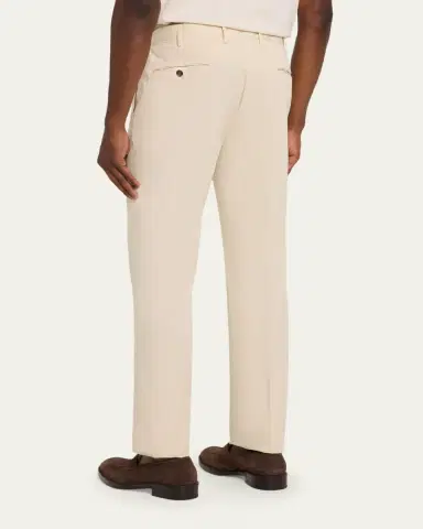 Incotex Men's Pressed-Crease Cotton Trousers | Thumbnail 3 Incotex Men's Pressed-Crease Cotton Trousers | Thumbnail 3