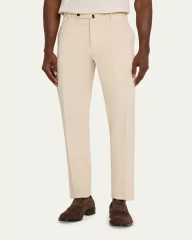 Incotex Men's Pressed-Crease Cotton Trousers | Thumbnail 4 Incotex Men's Pressed-Crease Cotton Trousers | Thumbnail 4