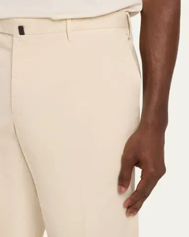 Incotex Men's Pressed-Crease Cotton Trousers | Thumbnail 5 Incotex Men's Pressed-Crease Cotton Trousers | Thumbnail 5