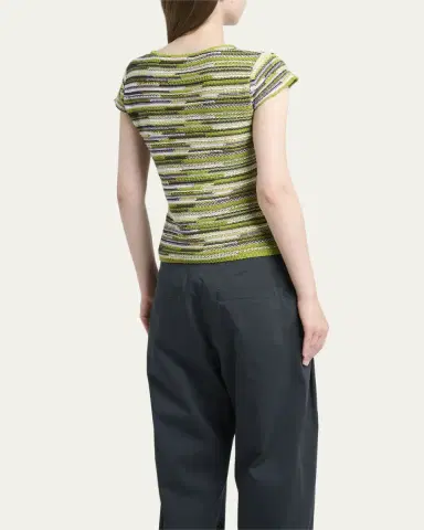 Proenza Schouler White Label Veya Textured Knit Tee | Thumbnail 3