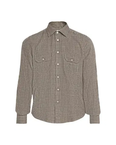 Kiton Men's Cashmere and Wool Check Overshirt | Thumbnail 1 Kiton Men's Cashmere and Wool Check Overshirt | Thumbnail 1