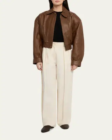 Ronny Kobo Samson Cropped Leather Jacket | Thumbnail 2 Ronny Kobo Samson Cropped Leather Jacket | Thumbnail 2