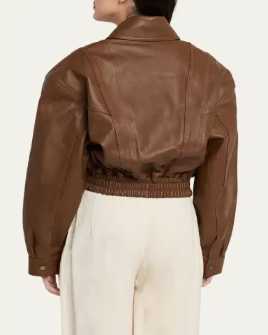 Ronny Kobo Samson Cropped Leather Jacket | Thumbnail 3 Ronny Kobo Samson Cropped Leather Jacket | Thumbnail 3
