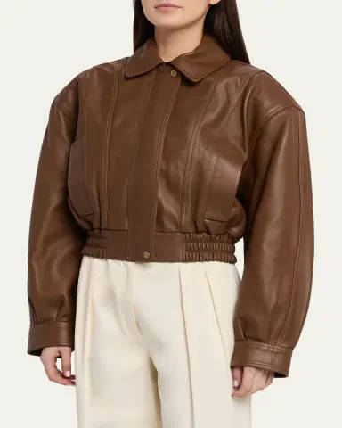 Ronny Kobo Samson Cropped Leather Jacket | Thumbnail 4 Ronny Kobo Samson Cropped Leather Jacket | Thumbnail 4