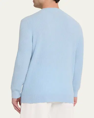Guest In Residence Men's Cashmerer Rib Allday Crew-Neck Shirt | Thumbnail 3 Guest In Residence Men's Cashmerer Rib Allday Crew-Neck Shirt | Thumbnail 3