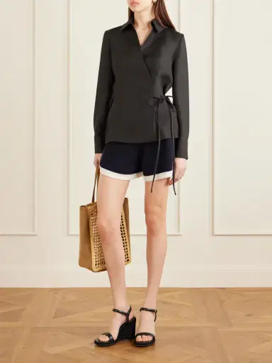 Gianvito Rossi 85 Leather Espadrille Wedge Sandals | Thumbnail 4