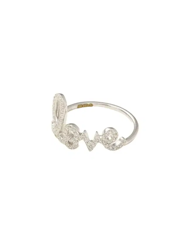 Love Script 14-karat White Gold Diamond Ring Love Script 14-karat White Gold Diamond Ring