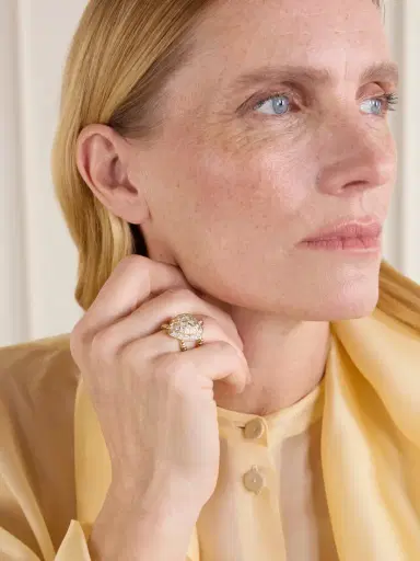 Yvonne Léon Bague Tortue Coeur 9-karat Gold Diamond Ring | Thumbnail 2 Yvonne Léon Bague Tortue Coeur 9-karat Gold Diamond Ring | Thumbnail 2