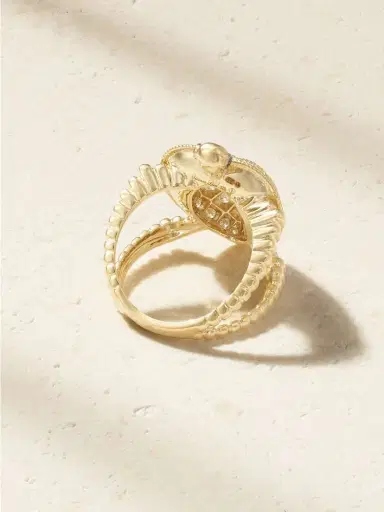 Yvonne Léon Bague Tortue Coeur 9-karat Gold Diamond Ring | Thumbnail 3 Yvonne Léon Bague Tortue Coeur 9-karat Gold Diamond Ring | Thumbnail 3