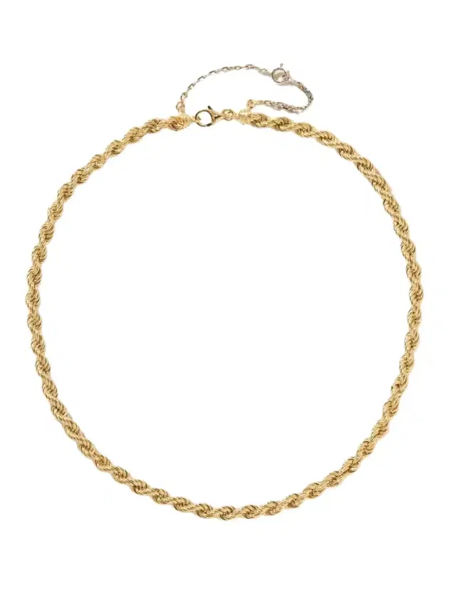 Corde Chaînette 18-karat Yellow And White Gold Necklace