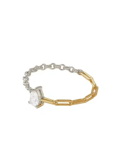Yvonne Léon Alliance 18-karat White And Yellow Gold Diamond Ring | Thumbnail 1