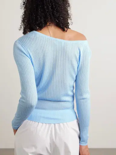 Deiji Studios One-shoulder Ribbed-knit Top | Thumbnail 3 Deiji Studios One-shoulder Ribbed-knit Top | Thumbnail 3