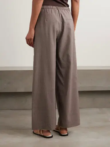 Deiji Studios Pleated Pinstriped Wool-twill Wide-leg Pants | Thumbnail 4 Deiji Studios Pleated Pinstriped Wool-twill Wide-leg Pants | Thumbnail 4