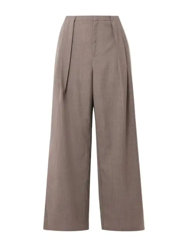 Pleated Pinstriped Wool-twill Wide-leg Pants