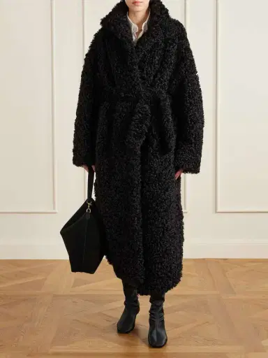 The Frankie Shop Ravello Belted Fleece Coat | Thumbnail 2 The Frankie Shop Ravello Belted Fleece Coat | Thumbnail 2