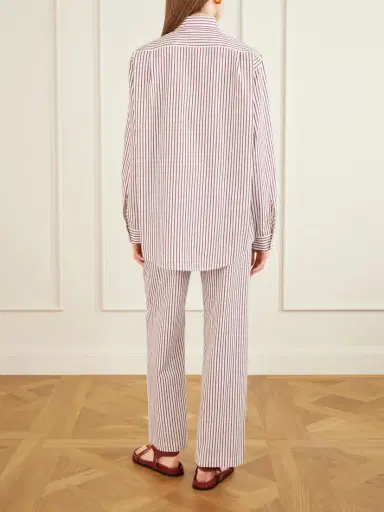 Lido Striped Cotton-poplin Shirt | Thumbnail 4