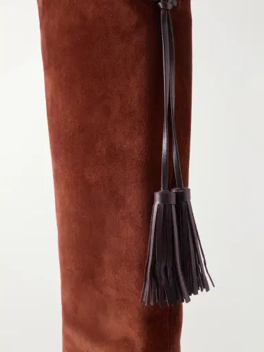 Gianvito Rossi Zaira 85 Tasseled Suede Knee Boots | Thumbnail 5 Gianvito Rossi Zaira 85 Tasseled Suede Knee Boots | Thumbnail 5