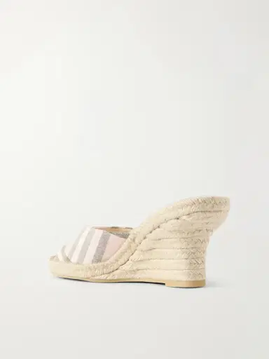 Burberry Lf Mews Check Espadrille Mules | Thumbnail 3
