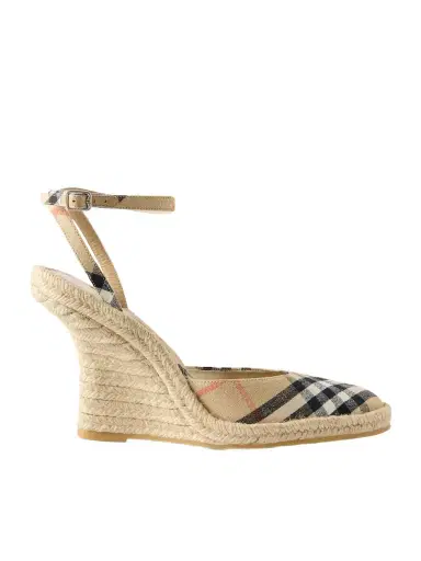 Burberry Lf Mews 90 Espadrille Wedges | Thumbnail 1 Burberry Lf Mews 90 Espadrille Wedges | Thumbnail 1
