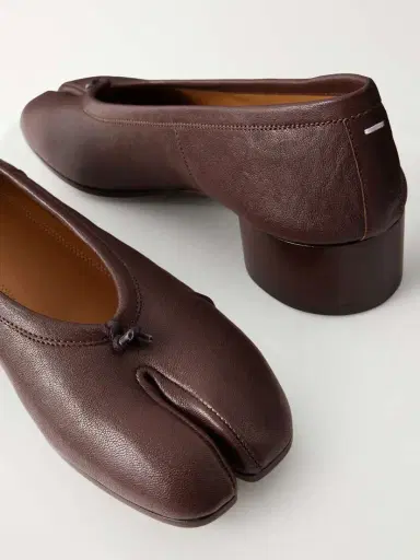 Maison Margiela Tabi Ballerina Split-toe Leather Pumps | Thumbnail 5