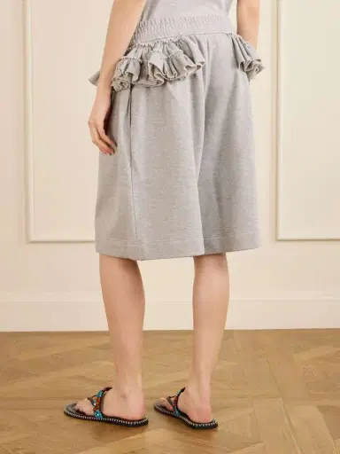 Dries Van Noten Ruffled Cotton-jersey Shorts | Thumbnail 3 Dries Van Noten Ruffled Cotton-jersey Shorts | Thumbnail 3