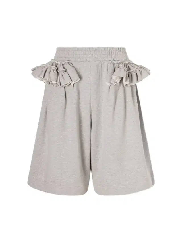 Ruffled Cotton-jersey Shorts