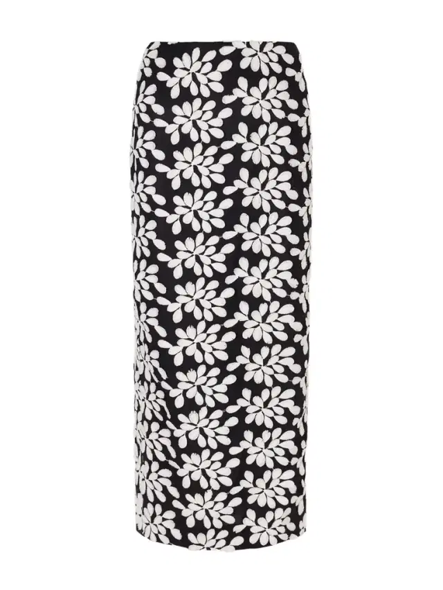 Monica Embroidered Midi Skirt