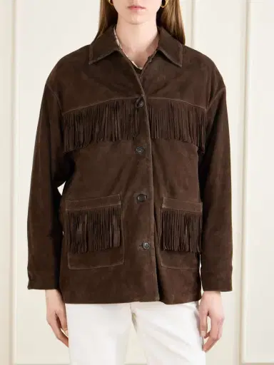 Nili Lotan Fringed Suede Jacket | Thumbnail 3