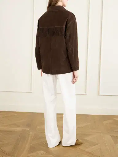 Nili Lotan Fringed Suede Jacket | Thumbnail 4