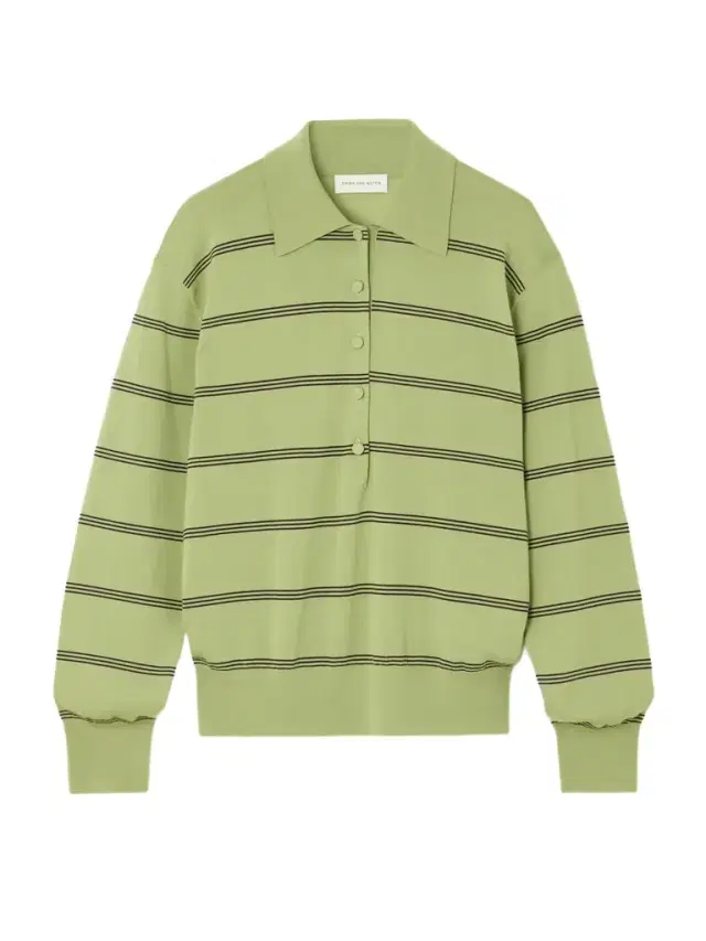 Striped Merino Wool Polo Shirt